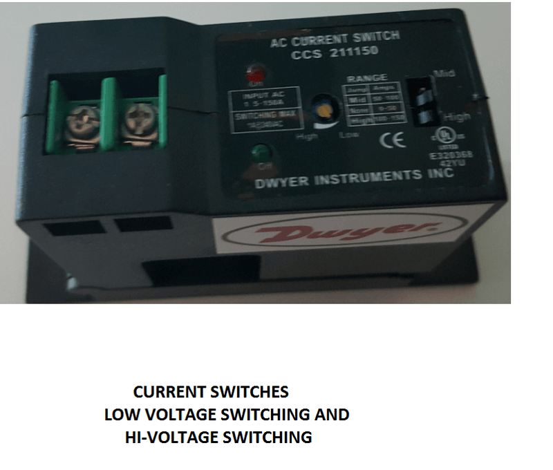 CCS-231150 - Dwyer - Current Switch, Split Core, Voltage/Current